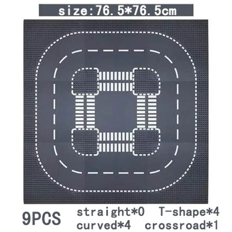 Placas LEGO compatibles – Base curva y recta para ciudad - imagen 4