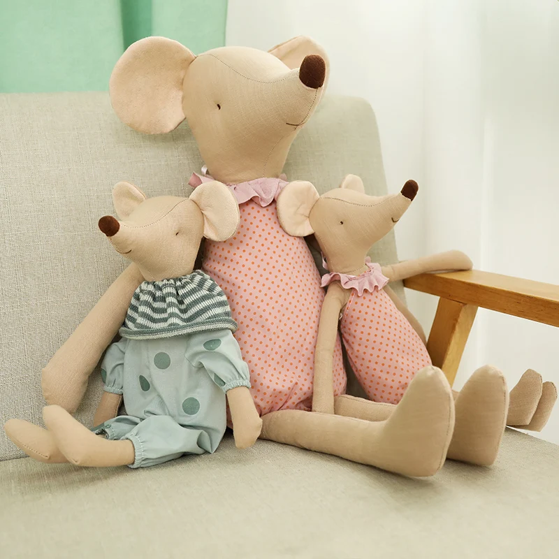 Peluche de ratón suave Kawaii para dormir, regalo cumpleaños