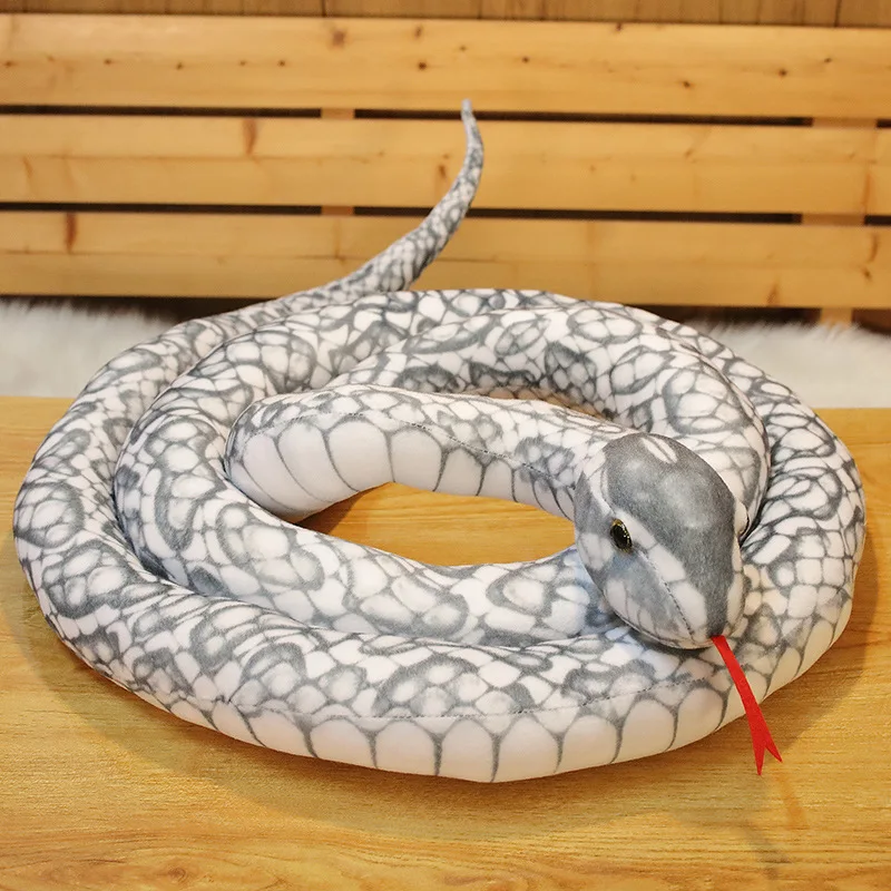 Serpiente de peluche gigante infantil, felpa suave para regalo - imagen 2
