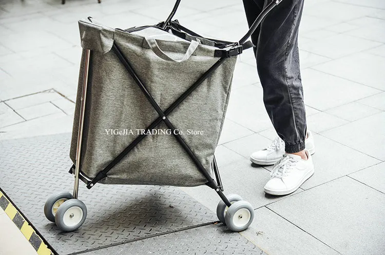 Carro utilitario plegable compacto para guardar