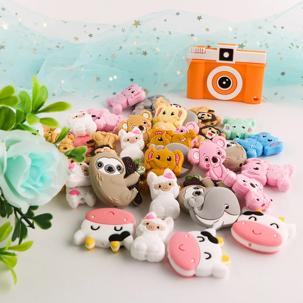Kovict Perlas de silicona animales para manualidades infantiles DIY - imagen 4