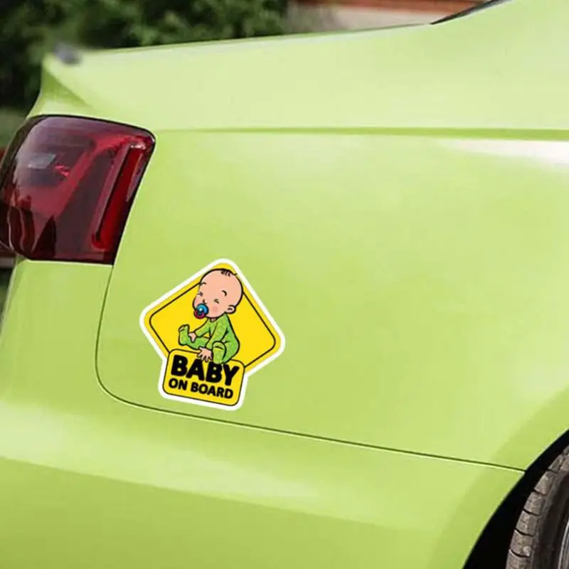 Pegatina reflectante bebé a bordo para coche – Adhesiva seguridad - imagen 4