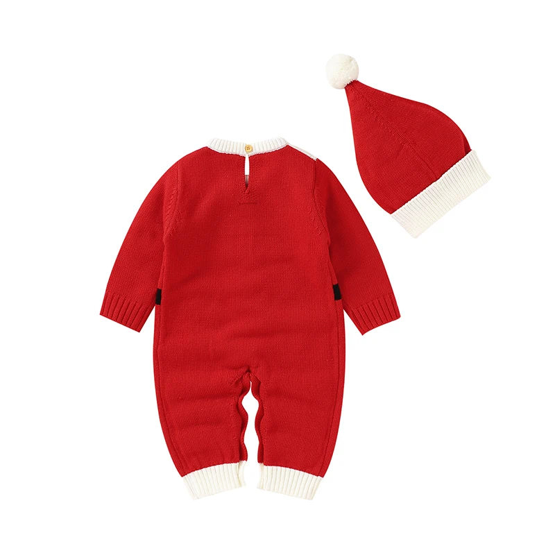 Pelele de punto invierno para bebé – Motivo Santa Claus