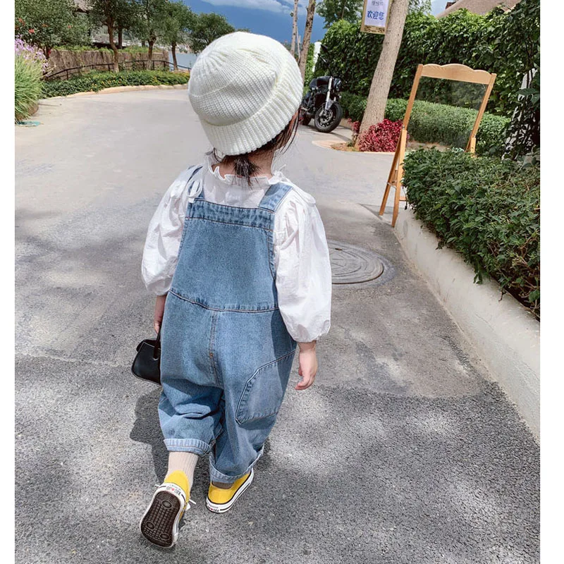Pantalones vaqueros para bebé con peto informal – Primavera y otoño - imagen 3