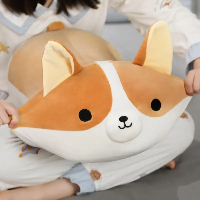 Almohada de peluche Shiba Inu para niños y niñas, cojín suave - imagen 3