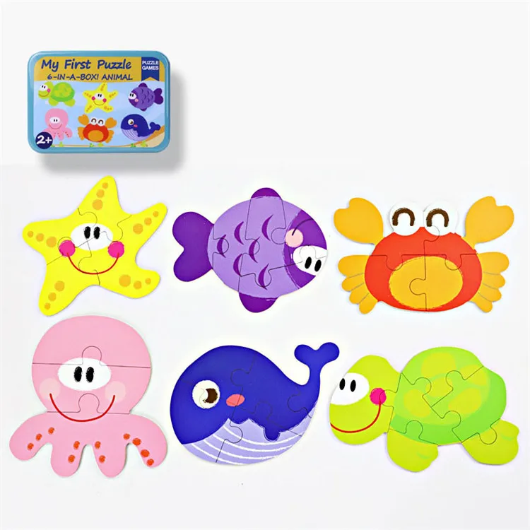 Piezas con animales y colores vivos