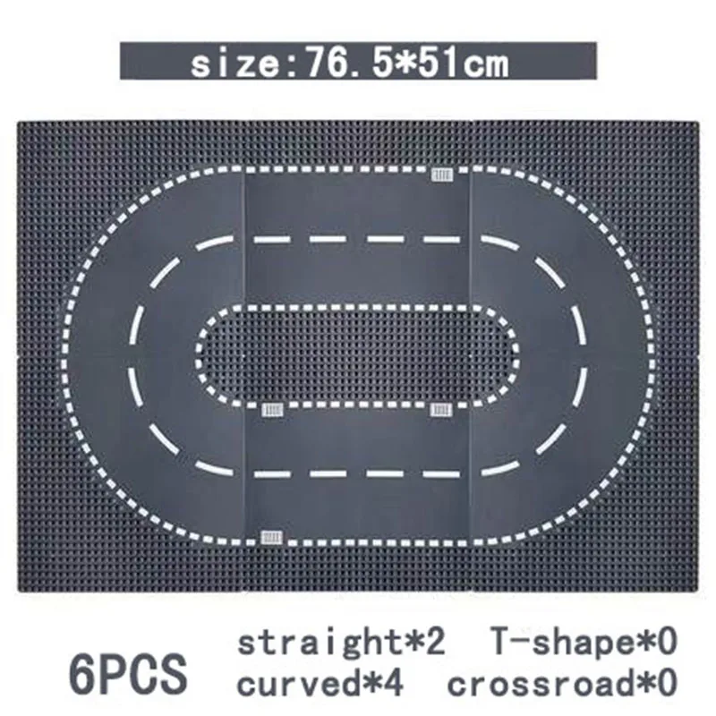 Placas LEGO compatibles – Base curva y recta para ciudad - imagen 2