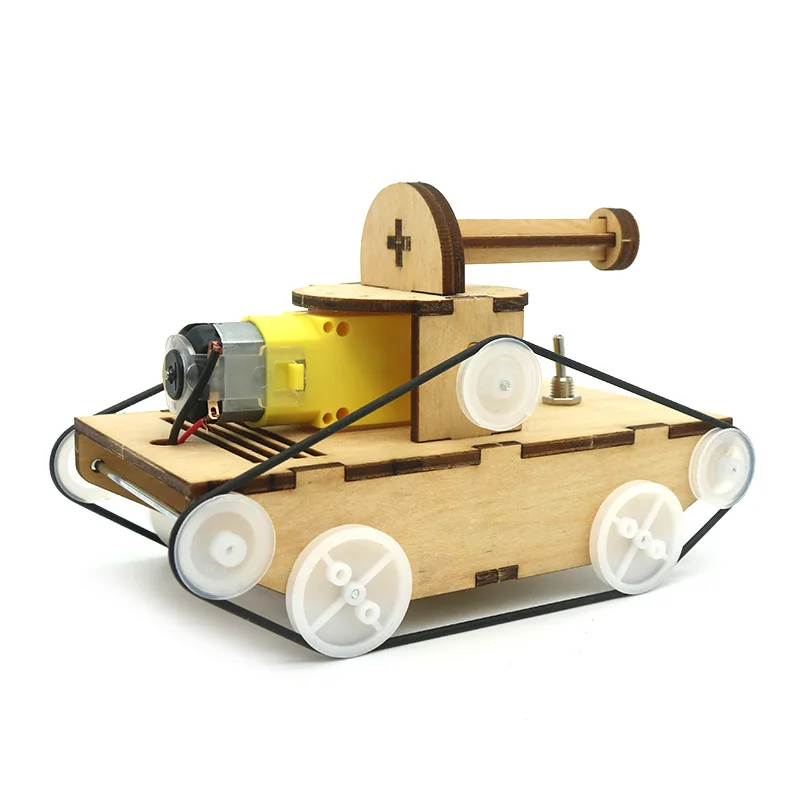 Tanque eléctrico de madera – Kit DIY para niños - imagen 4