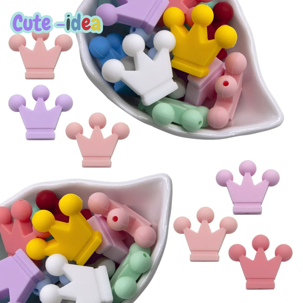 Cute-Idea Mordedor corona de silicona para bebé – Sin BPA - imagen 3