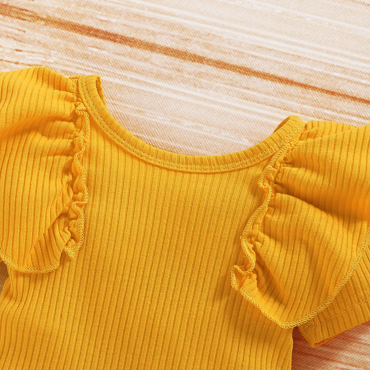 Tregren Conjunto floral de bebé niña: camiseta y pantalón corto - imagen 4