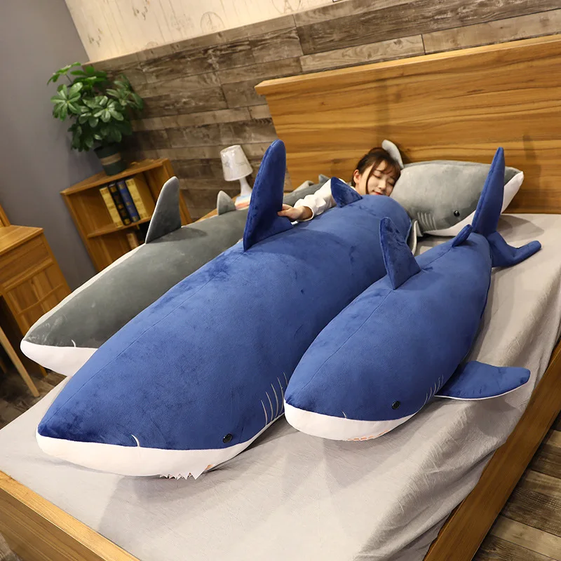 Peluche tiburón suave cojín almohada infantil para dormir y descanso - imagen 3