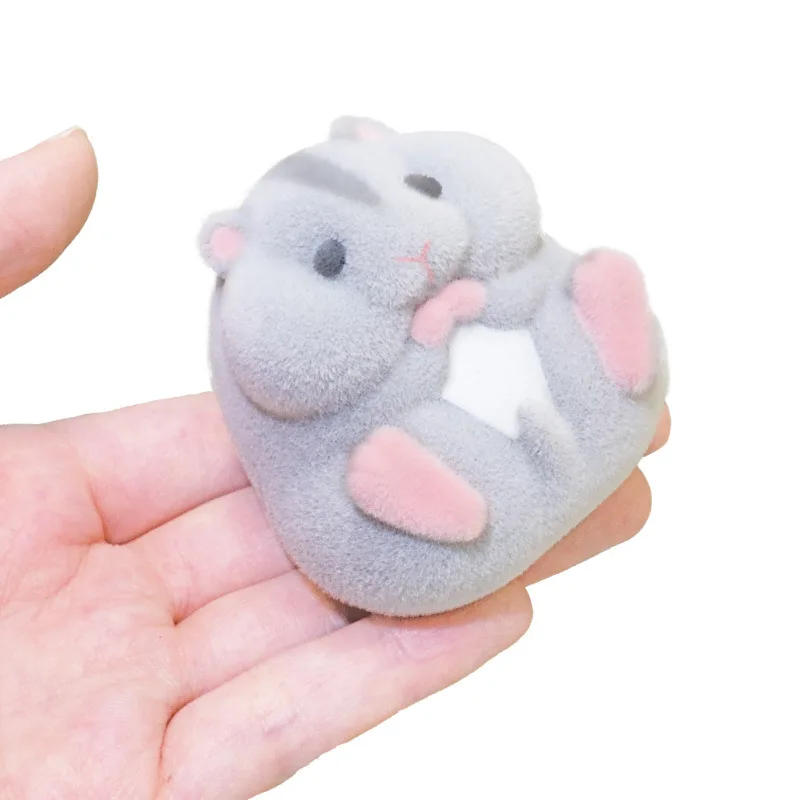 Peluches antiestrés de hámster suave flocado, estilo Japón - imagen 5