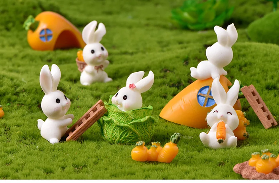 Detalle de la figura de resina para decoración de Pascua
