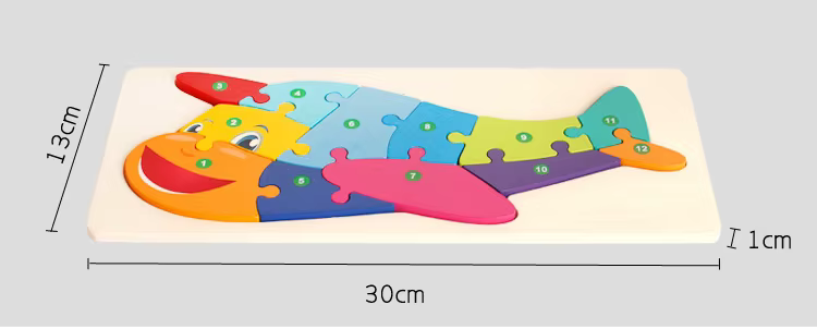 Piezas del rompecabezas de madera