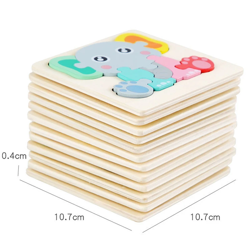 Rompecabezas madera 3D animales – juguete educativo niños - imagen 5