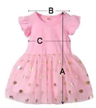 Vestido rosa con estrellas doradas