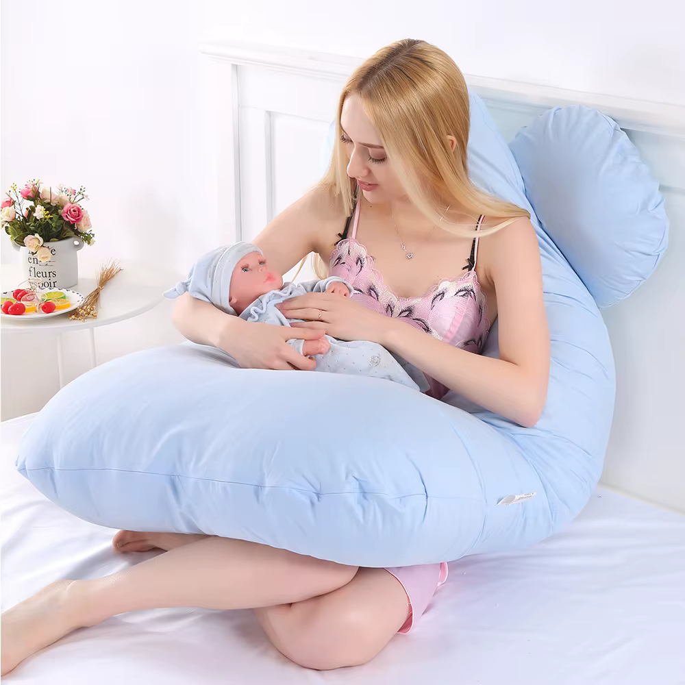 PANGDUBE Almohada de embarazo 130x70 cm para dormir y lactancia