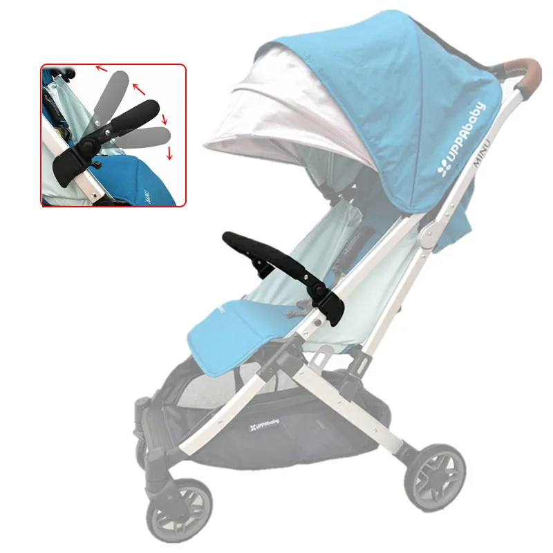 Barra parachoques seguridad cochecito – Reposabrazos niño ajustable - imagen 3