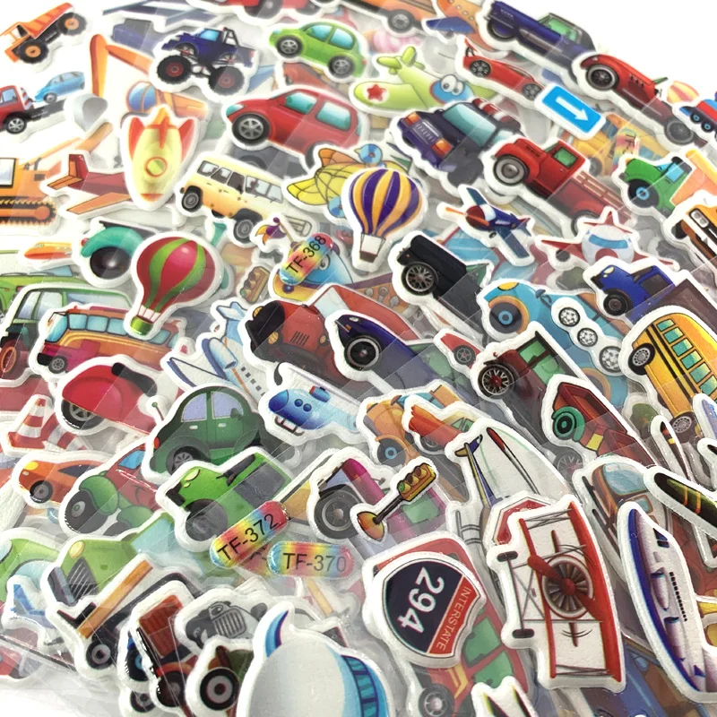 Pegatinas 3D de vehículos para niños - Manualidades creativas - imagen 2