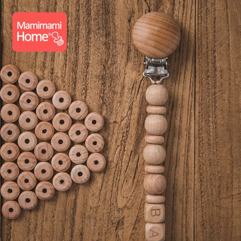 Kit completo de 50 cuentas de madera