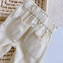 MILANCEL Pantalones vaqueros elásticos para bebé - Niña y niño