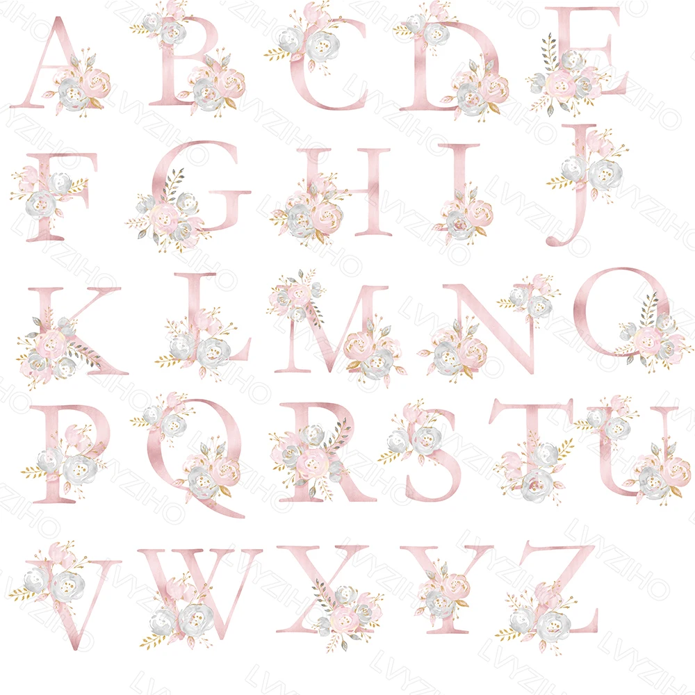 Manta de lana suave para bebé – LVYZIHO estilo floral con letras - imagen 5