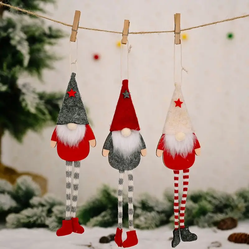 Papá Noel navideño para chimenea o árbol