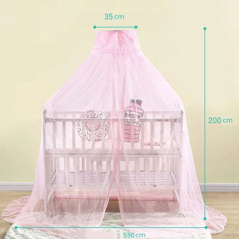 Mosquitera Universal para cuna bebé malla bipartita dosel elegante - imagen 3