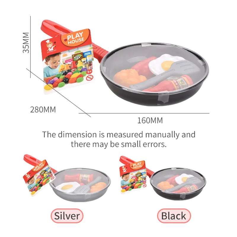 Sartén de juguete con alimentos – Cocina infantil educativa - imagen 5