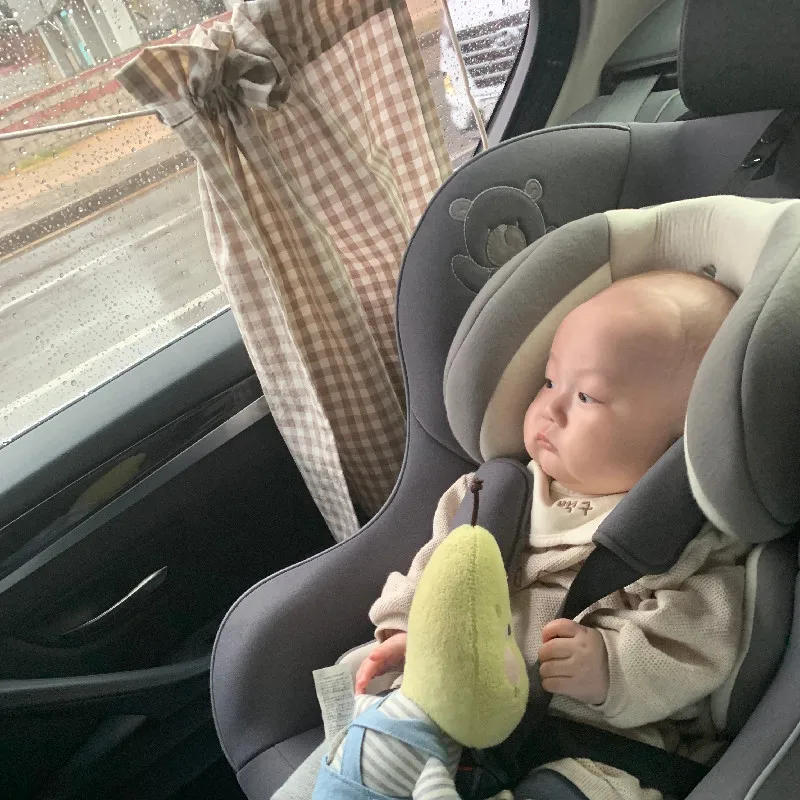 Cortinas protección solar para coche con diseño de oso aptas bebés - imagen 3