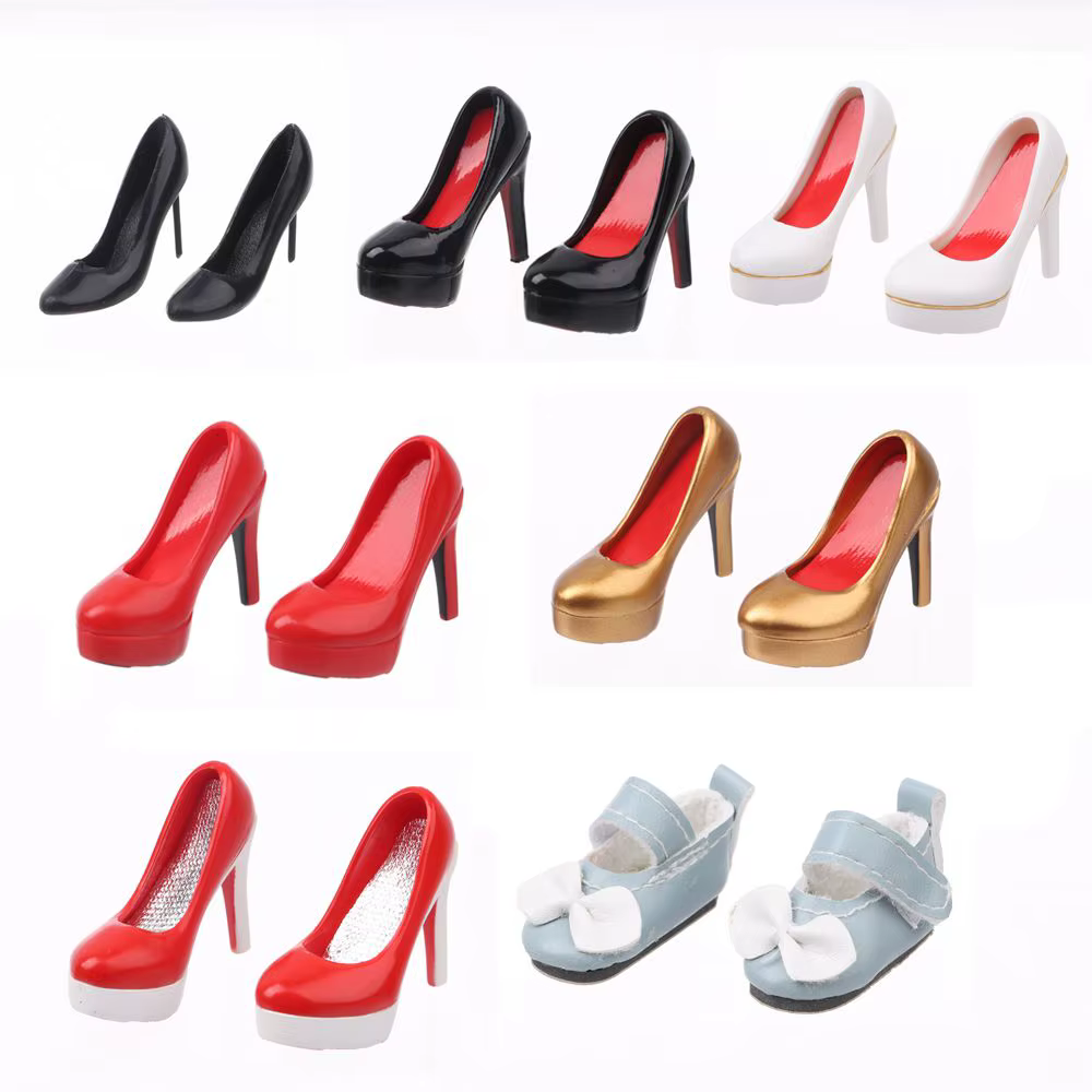 Zapatos de tacón para muñecas 30cm – Accesorios de moda infantil