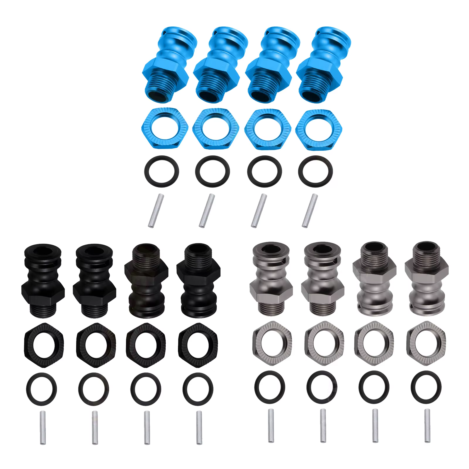 Adaptador de extensión de rueda hexagonal 23mm de aluminio