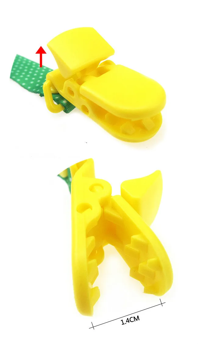 Clip y soporte para chupete, detalle del accesorio