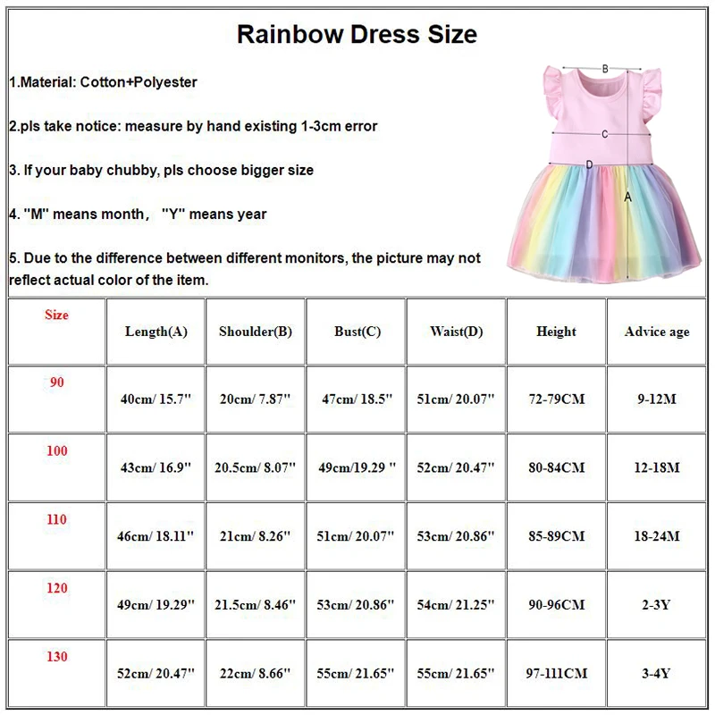 Vestido infantil de verano con letras doradas - Algodón arcoíris - imagen 4