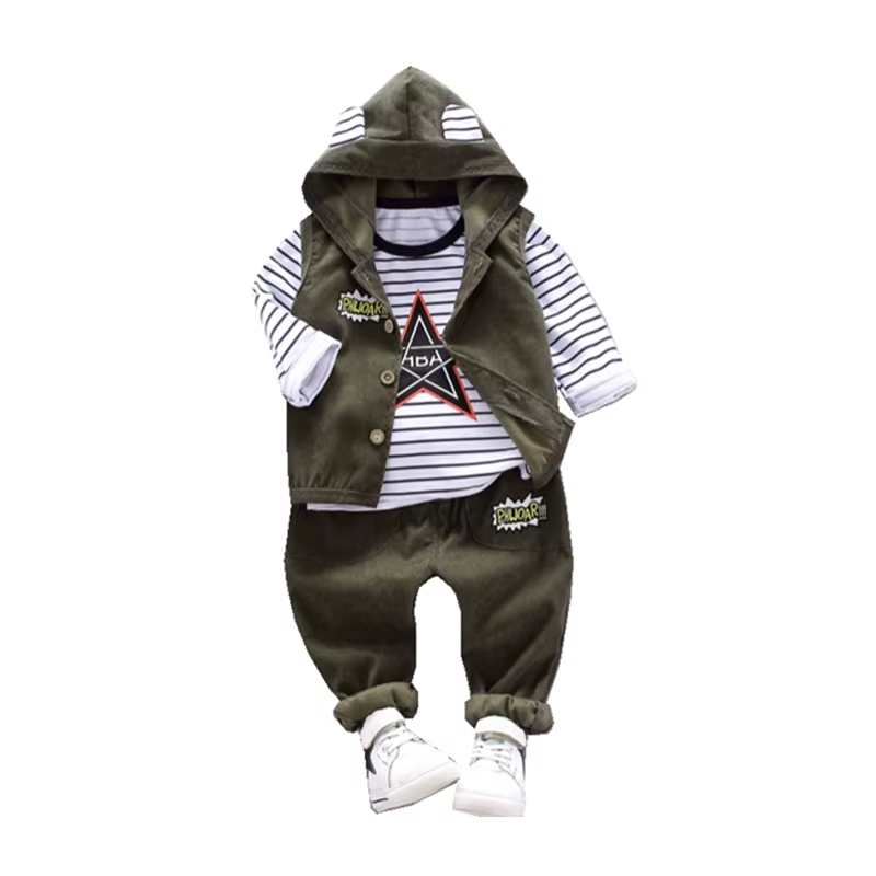 Chándal infantil con capucha – Conjunto deportivo primavera y otoño - imagen 2