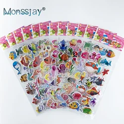 Pegatinas 3D de peces marinos para niños y niñas