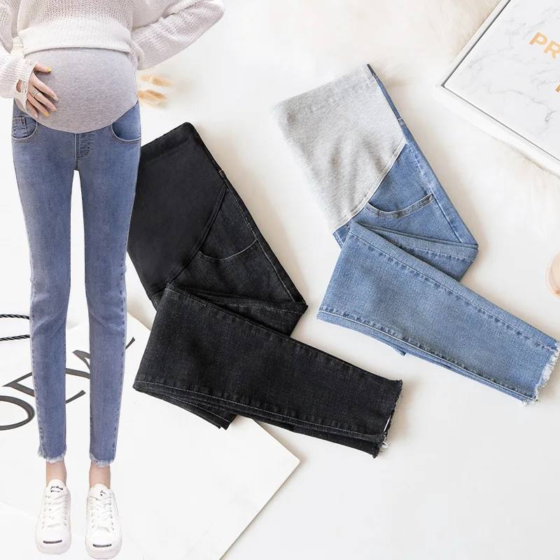 Leggings vaqueros premamá y de lactancia con tejido denim suave - imagen 2