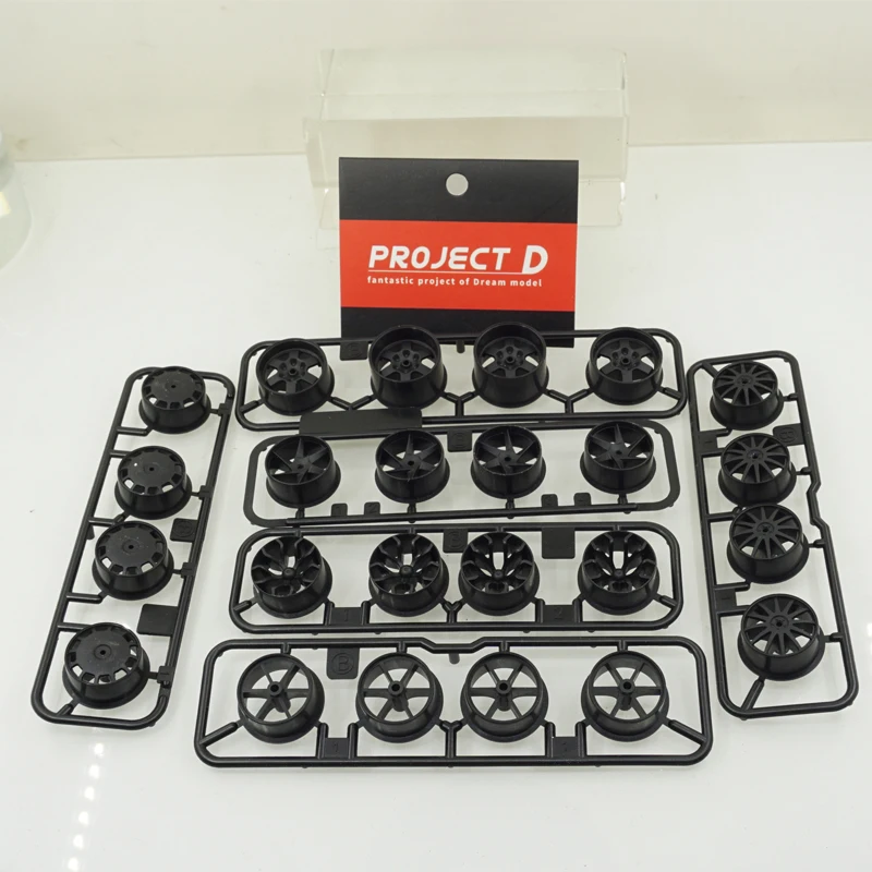 Llantas de carbono TE37 para Mini 4WD Tamiya