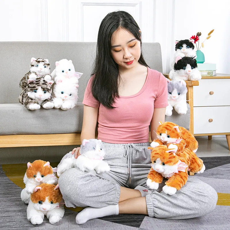 Peluche de gato realista con sonido para regalos infantiles - imagen 3