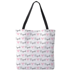 LVYZIHO Bolso de mano personalizado con nombre - Estampado total