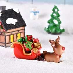 Adorno de ciervo para árbol de Navidad – Miniatura decorativa navideña