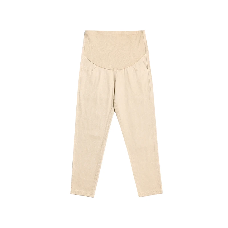 Pantalones harén premamá de algodón para embarazadas - imagen 5