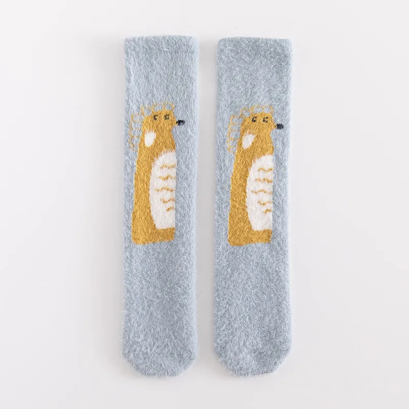 Calcetines altos de cashmere con dibujos para niños – Suaves y transpirables - imagen 2
