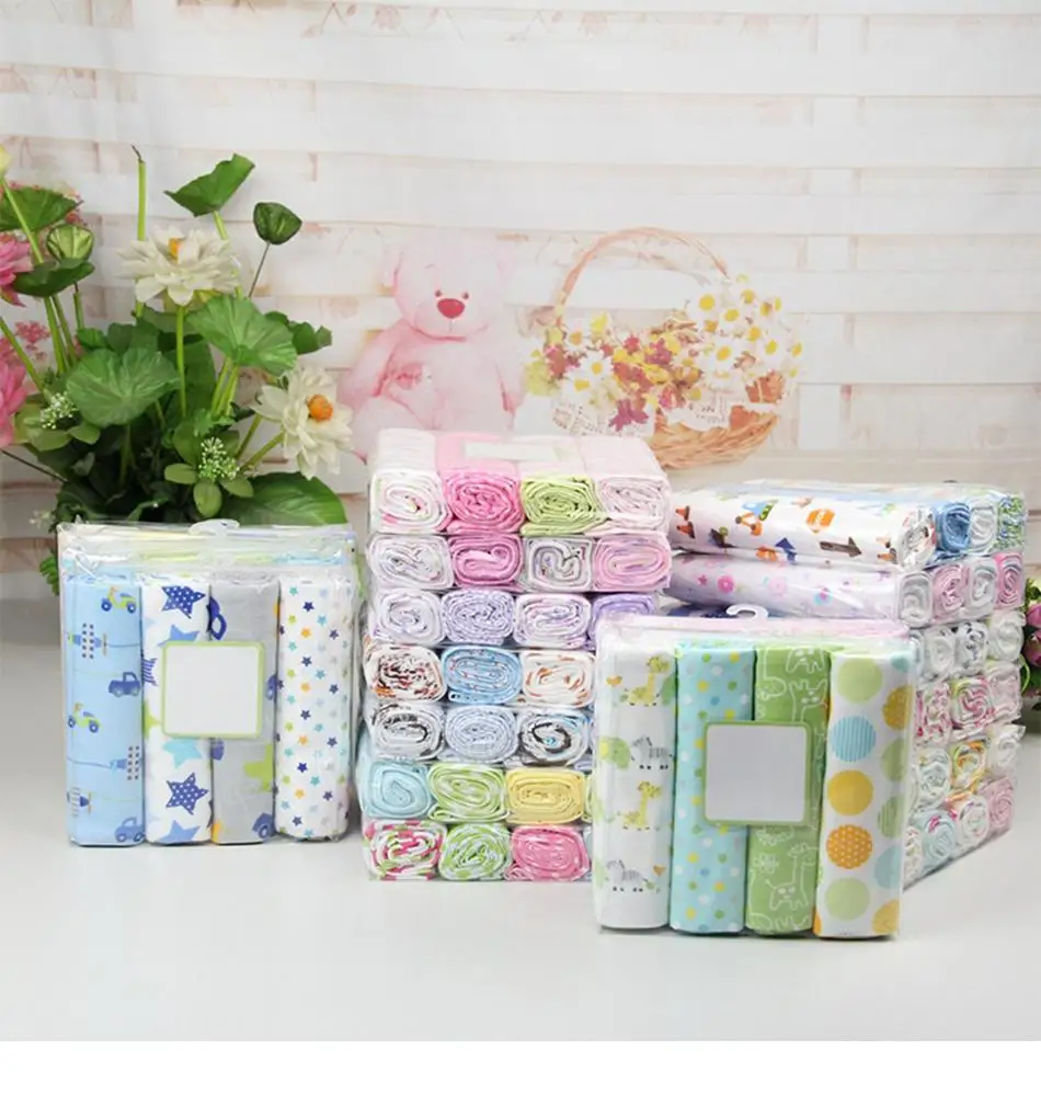 Mantas de muselina de algodón con diferentes estampados para bebé recién nacido