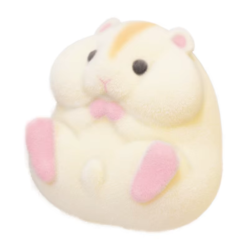 Peluches antiestrés de hámster suave flocado, estilo Japón - imagen 2