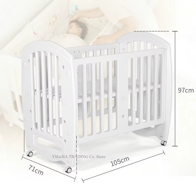 Cuna infantil multifuncional con mosquitera y panel de juego - imagen 3