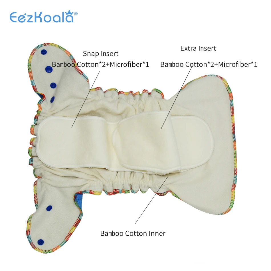 EezKoala Pañal lavable de bambú para bebé - imagen 4