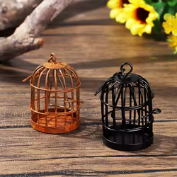 Jaula de pájaros juguete para niños manualidades escala 1:6