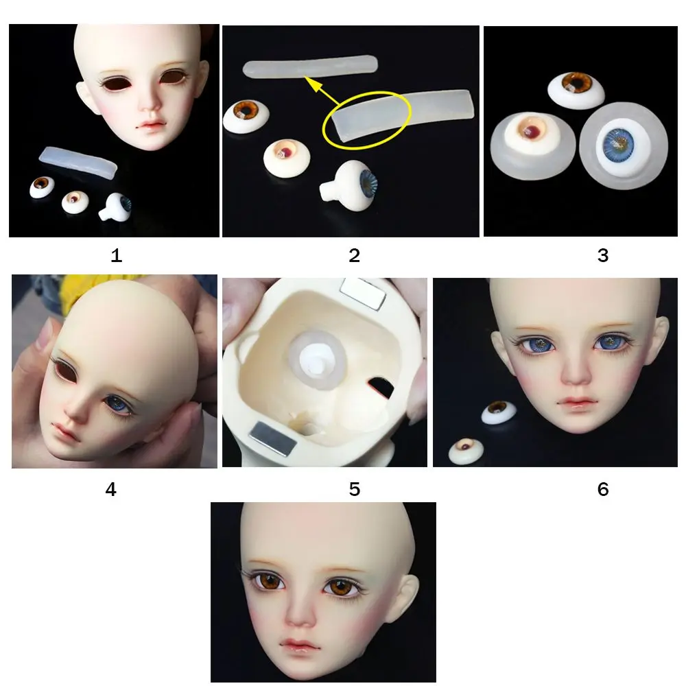Ojos de muñeca con plastilina para manualidades y modelado - imagen 2