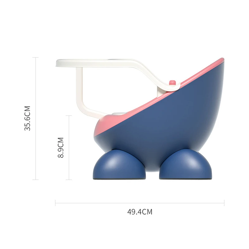 Trona portátil con respaldo cómodo – Altura ajustable para bebé - imagen 3